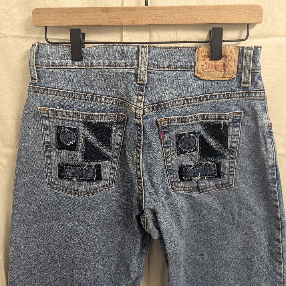 Patchwork Levi Bootcut Jeans - image 1